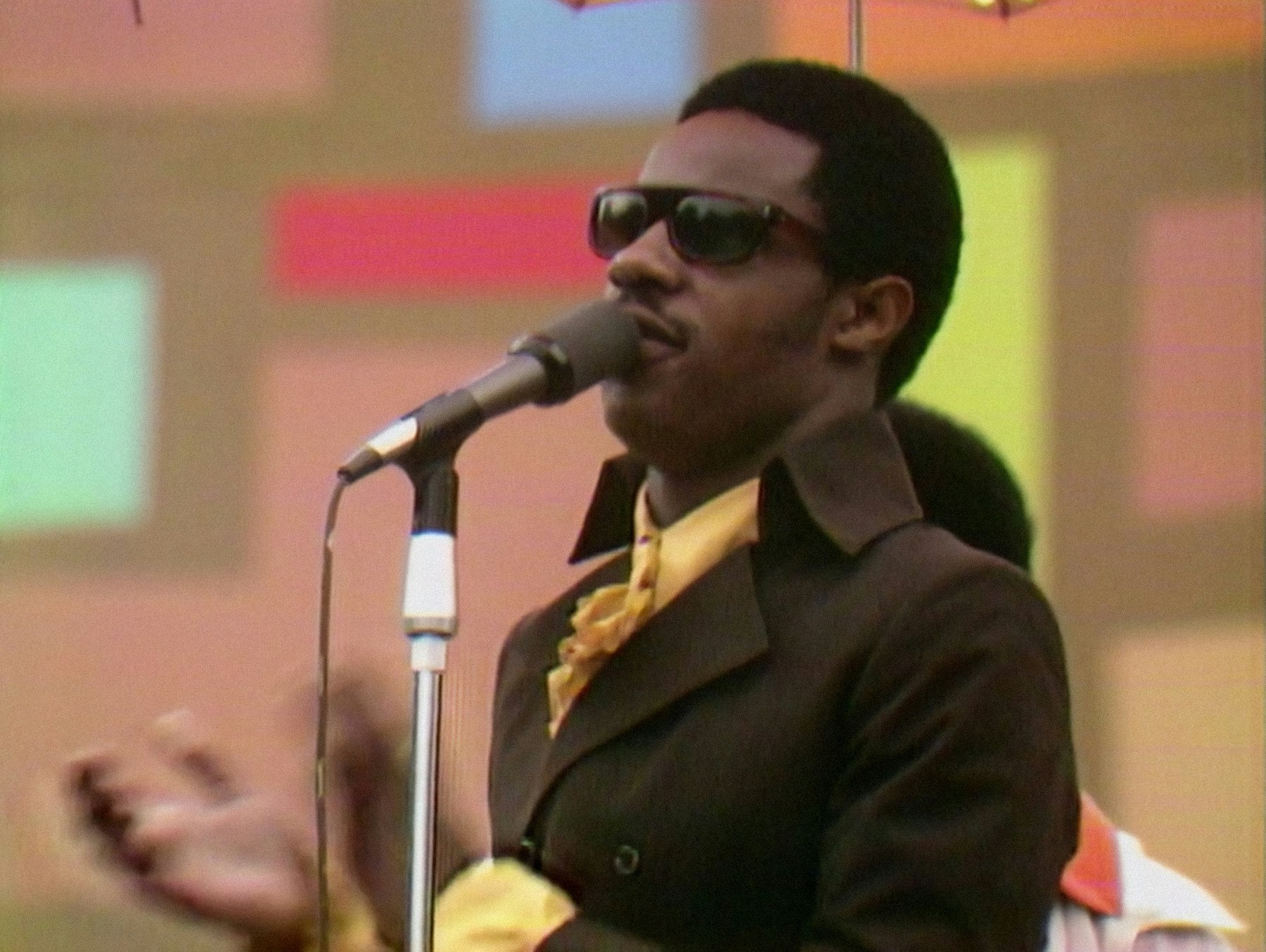 Stevie Wonder. <i>Summer of Soul</i> film stills courtesy of Searchlight Pictures.